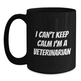Funny Veterinarian Gifts from Friends Unique Black Coffee Mugs for Veterinarian Graduation - Main